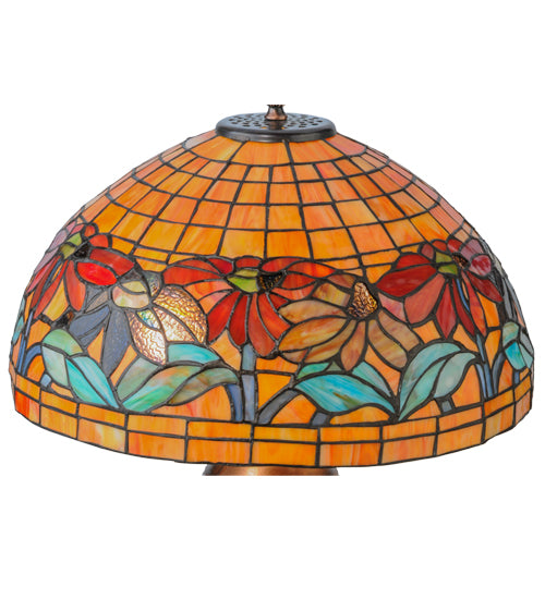 19.5"H Black Eyed Susan Table Lamp