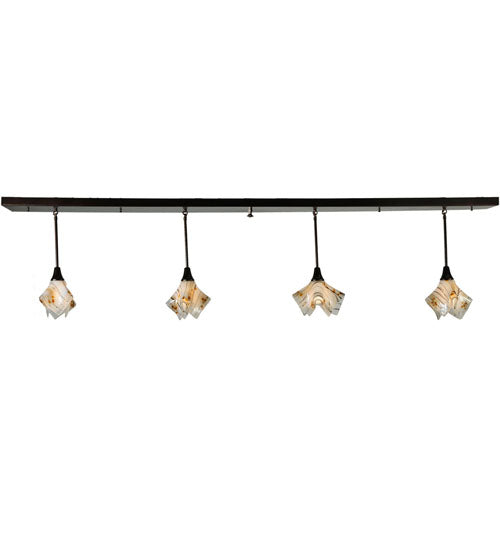 90" Long Handkerchief Ramoscelli 4 Light Island Pendant