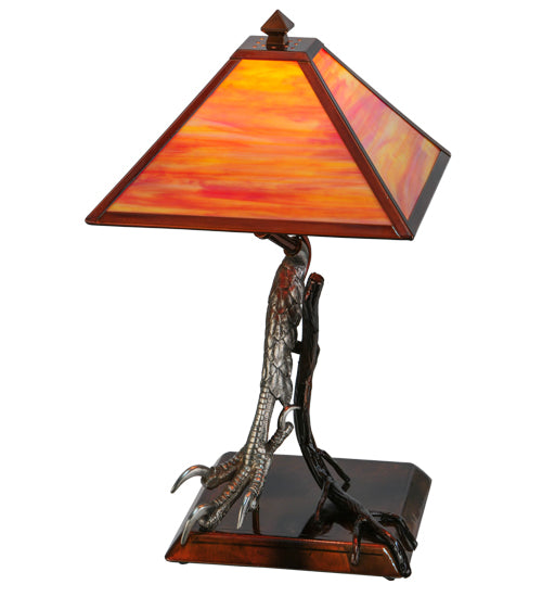 25"H Eagle Claw Kickstand Custom Table Lamp