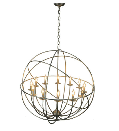 36"W Atom Enerjisi 12 Lt Chandelier