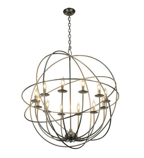 36"W Atom Enerjisi 12 Lt Chandelier