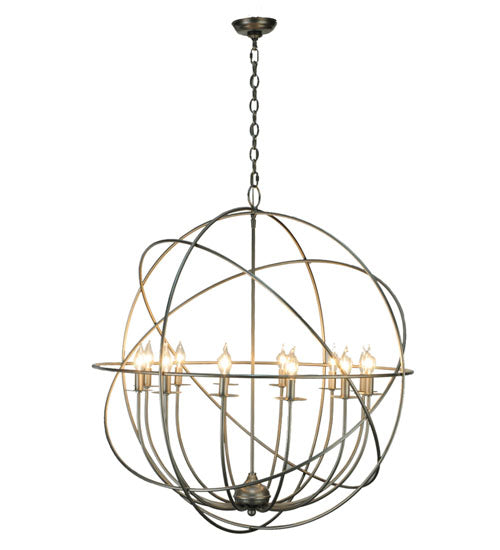 36"W Atom Enerjisi 12 Lt Chandelier