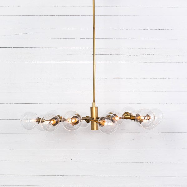 Pellman Chandelier-Matte Brass