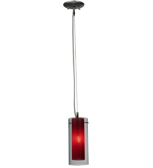 4.5"W Metro Fusion Mercury Cilindro Mini Pendant