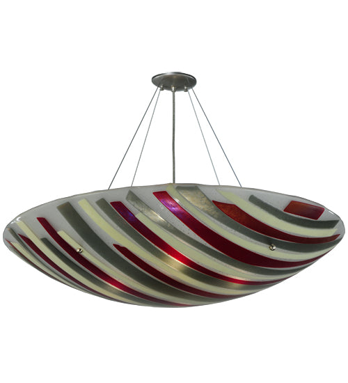 35.25"W Metro Fusion Jubilee Glass Inverted Pendant