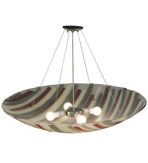 35.25"W Metro Fusion Jubilee Glass Inverted Pendant