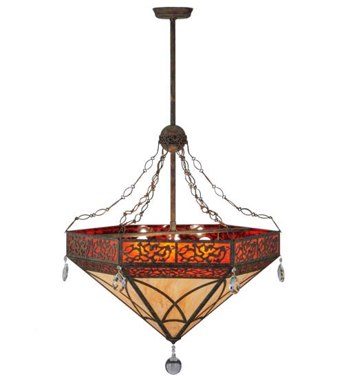 37"W Larkfield Inverted Pendant