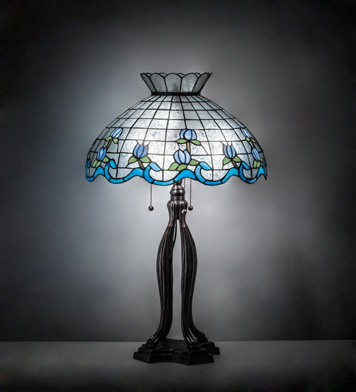 31" High Roseborder Table Lamp