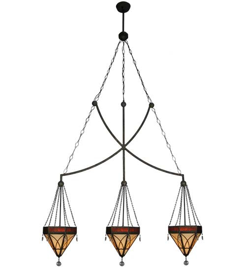 63" Wide Larkfield 3 Light Pendant