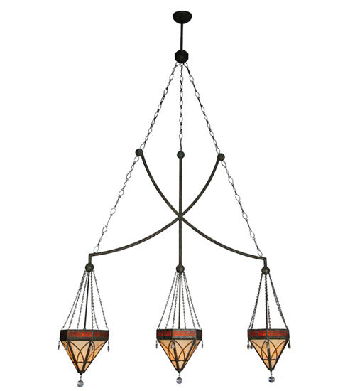 63" Wide Larkfield 3 Light Pendant