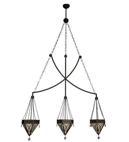 63" Wide Larkfield 3 Light Pendant