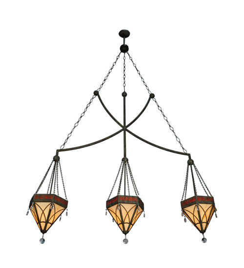 63" Wide Larkfield 3 Light Pendant