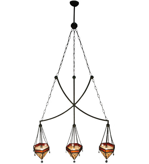 63" Wide Larkfield 3 Light Pendant