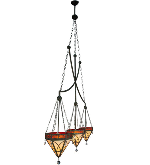 63" Wide Larkfield 3 Light Pendant