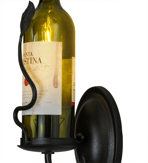 4"W Tuscan Vineyard Personalized Wine Bottle Wall Sconce