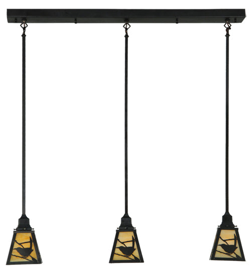 42"L Songbird Mission 3 Lt Island Pendant