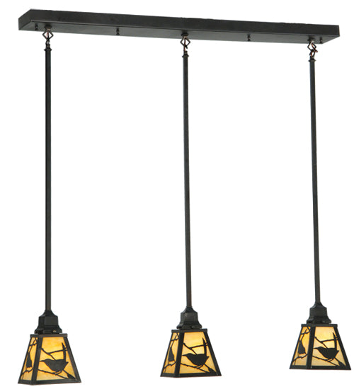 42"L Songbird Mission 3 Lt Island Pendant