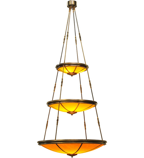 47"W Commerce 3 Tier Pendant