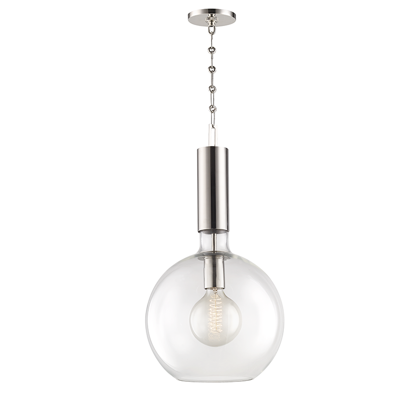 Raleigh Pendant 24" - Polished Nickel