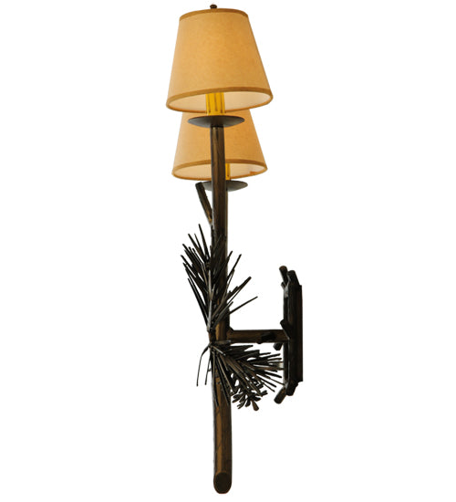 26" High Lone Pine 2 Light Wall Sconce