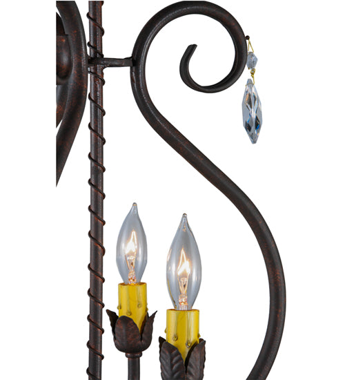 12"W Antonia 3 Lt Chandelier