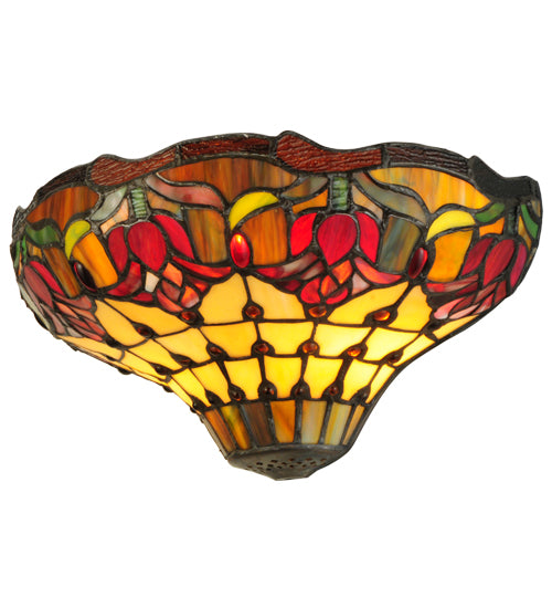 14" Wide Colonial Tulip Wall Sconce