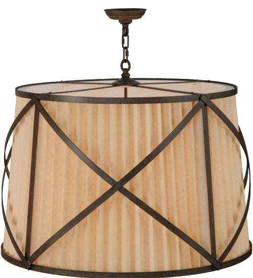 31" Wide Muirfield Pleated Fabric Pendant