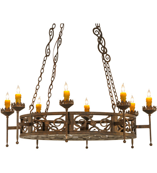 48"W Majella 8 Lt Chandelier