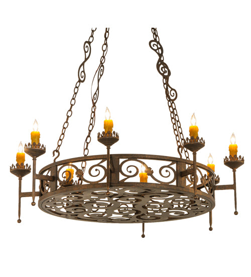 48"W Majella 8 Lt Chandelier