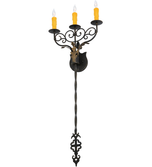 15.5"Wide Merano 3 Light Wall Sconce