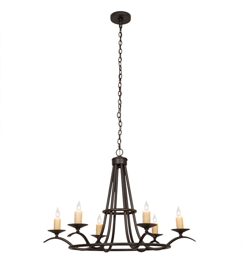 36" Wide Octavia 6 Light Chandelier