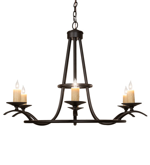 36" Wide Octavia 6 Light Chandelier