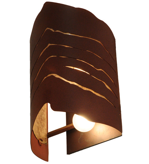 10"W Wavey Wall Sconce