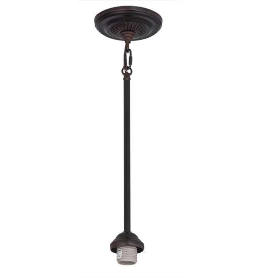 5"W Mahogany Bronze 1 Lt Pendant Hardware