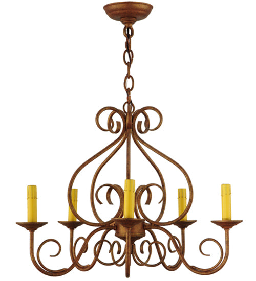 26" Wide Jenna 5 Light Chandelier