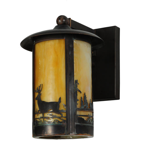 8"W Fulton Deer Creek 1 Lt Wall Sconce