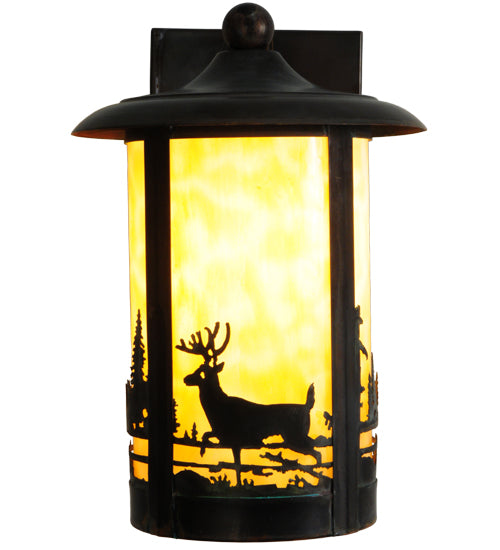 8"W Fulton Deer Creek 1 Lt Wall Sconce