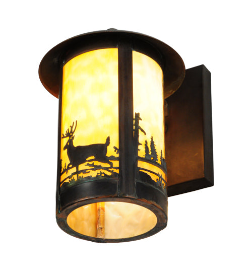 8"W Fulton Deer Creek 1 Lt Wall Sconce