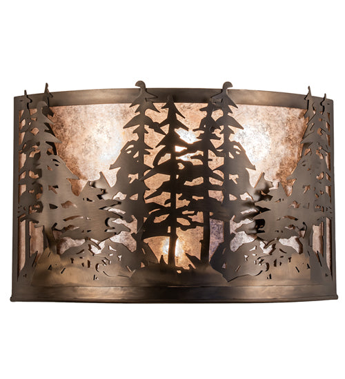 20" Wide Tall Pines Wall Sconce