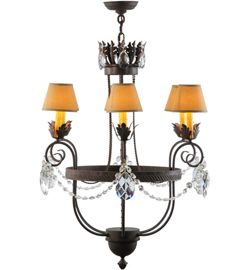 27"W Antonia 6 Lt Chandelier