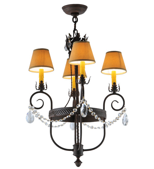 18" Wide Antonia 4 Lt Chandelier