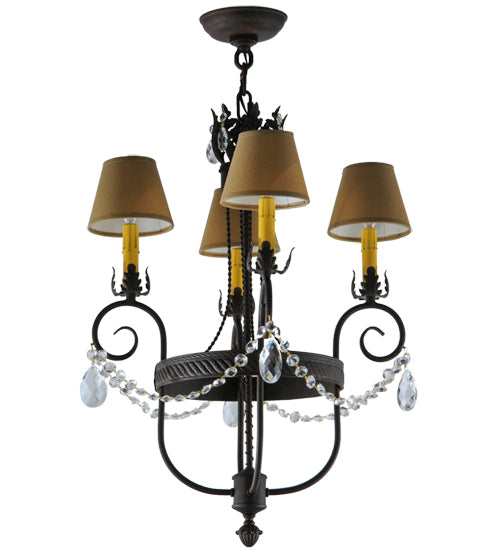 18" Wide Antonia 4 Lt Chandelier