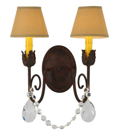 13"W Antonia 2 Lt Wall Sconce