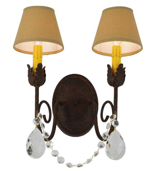 13"W Antonia 2 Lt Wall Sconce