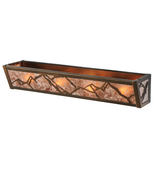 24" Long Mountain Range Vanity Light