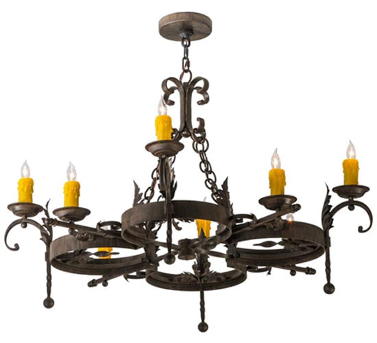 42"W Andorra 8 Lt Chandelier