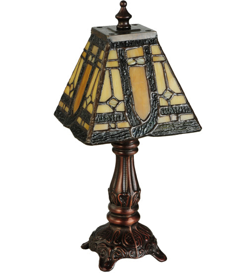 12"H Sierra Prairie Mission Mini Lamp