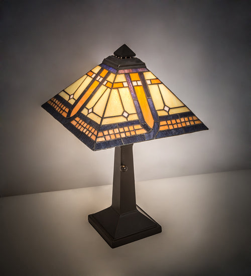 16"H Sierra Prairie Mission Accent Lamp