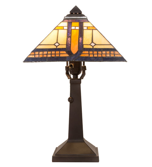 16"H Sierra Prairie Mission Accent Lamp