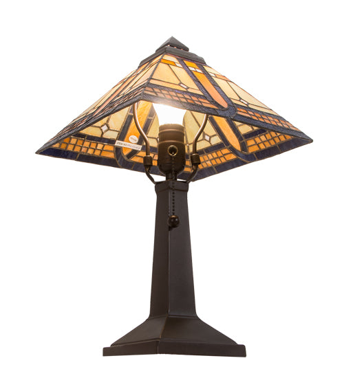 16"H Sierra Prairie Mission Accent Lamp